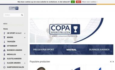 Schermafbeelding van copasportprijzen.nl