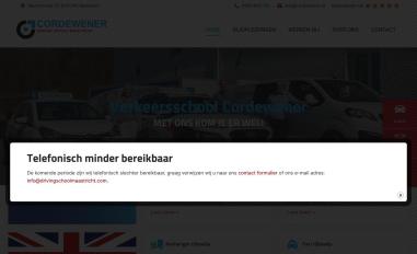 Schermafbeelding van cordewenerscholing.nl