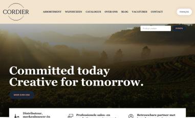 Schermafbeelding van cordier-wines.be