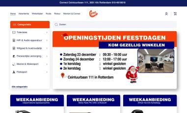 Schermafbeelding van correct.nl
