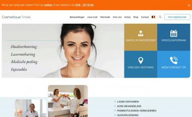 Schermafbeelding van cosmetique-totale.be