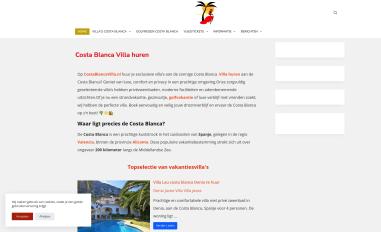 Schermafbeelding van costablancavilla.nl