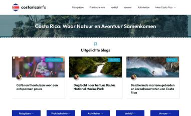 Schermafbeelding van costaricainfo.nl