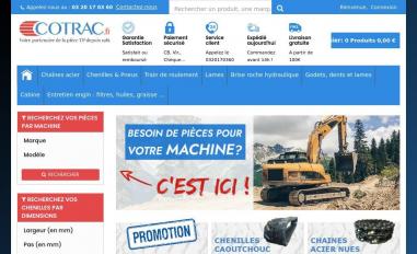 Schermafbeelding van cotrac.fr