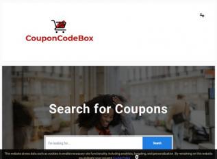 Schermafbeelding van couponcodebox.com