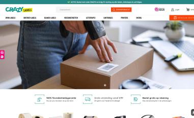 Schermafbeelding van crazylabels.nl