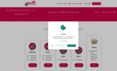 Schermafbeelding van creaspektakel.eu