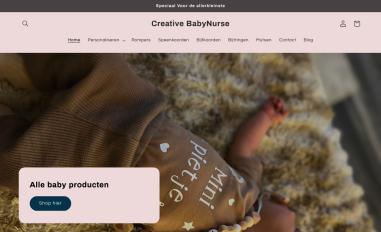 Schermafbeelding van creativebabynurse.nl