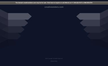 Schermafbeelding van creativesisters.com