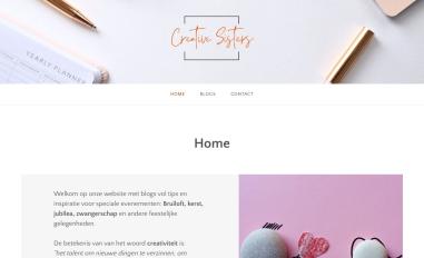 Schermafbeelding van creativesisters.nl