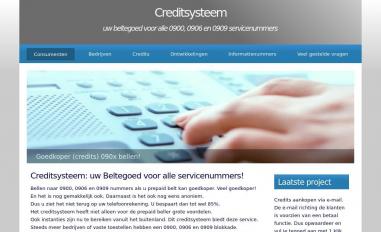 Schermafbeelding van creditsysteem.nl