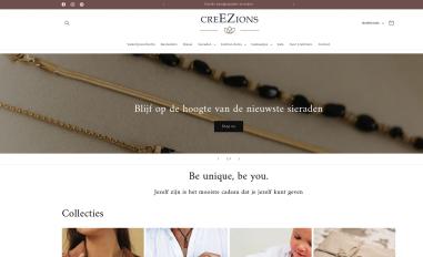 Schermafbeelding van creezions.nl