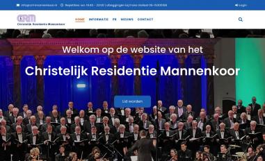 Schermafbeelding van crmmannenkoor.nl