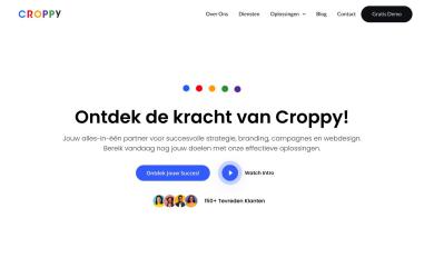Schermafbeelding van croppy.nl