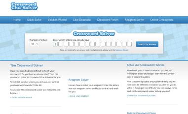 Schermafbeelding van crosswordsolver.org