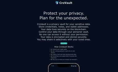 Schermafbeelding van crovault.com