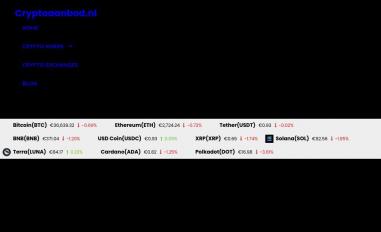 Schermafbeelding van cryptoaanbod.nl