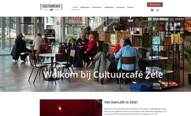 Schermafbeelding van cultuurcafezele.be