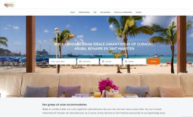 Schermafbeelding van curacaovakantiehuis.com