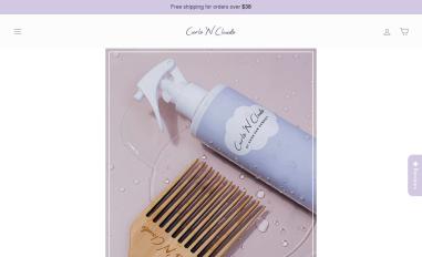 Schermafbeelding van curlsnclouds.com