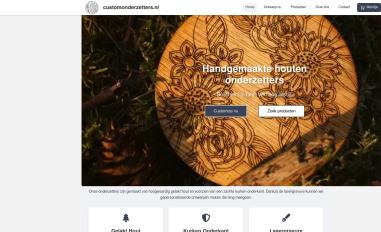 Schermafbeelding van customonderzetters.nl