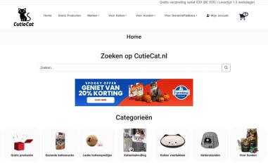 Schermafbeelding van cutiecat.nl