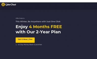 Schermafbeelding van cyberghostvpn.com