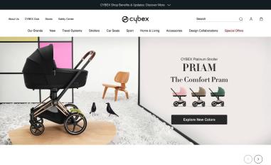 Schermafbeelding van cybex-online.com