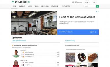 Schermafbeelding van cyclocross24.com