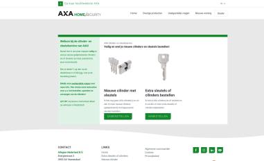 Schermafbeelding van cylinderkeyservice.axasecurity.com