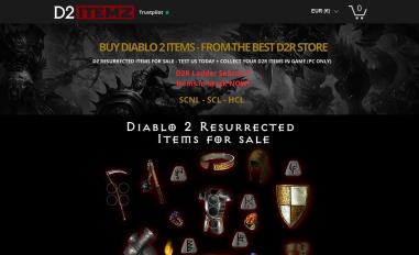 Schermafbeelding van d2itemz.com