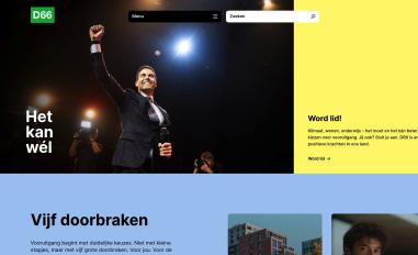 Schermafbeelding van d66.nl