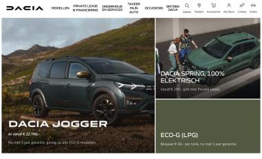 Schermafbeelding van dacia.nl