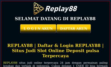 Schermafbeelding van daftarreplay88.com