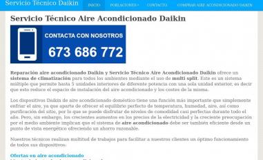 Schermafbeelding van daikinserviciotecnico.net