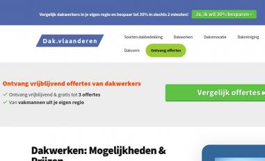 Schermafbeelding van dak.vlaanderen