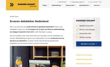 Schermafbeelding van dakdek-gigant.nl