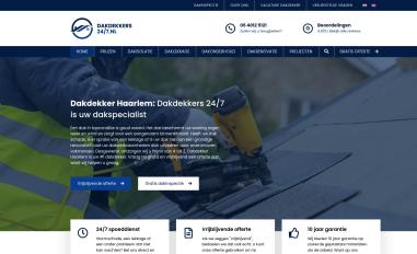 Schermafbeelding van dakdekkers247.nl