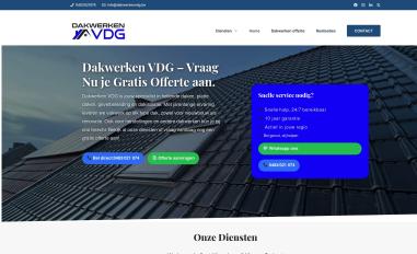 Schermafbeelding van dakwerkenvdg.be