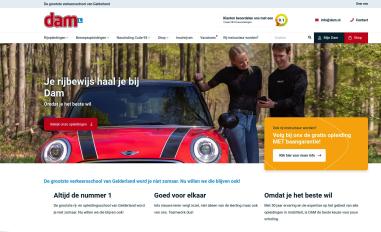 Schermafbeelding van dam.nl