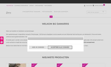 Schermafbeelding van damarris.nl
