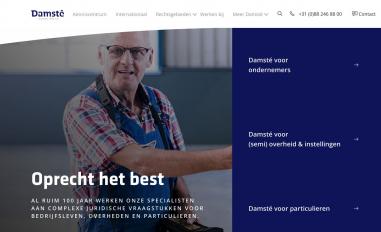 Schermafbeelding van damste.nl
