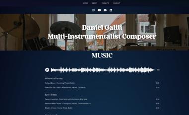 Schermafbeelding van danielgalili.com