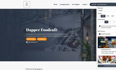 Schermafbeelding van dapperfoodcafe.nl