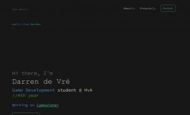Schermafbeelding van darr.dev