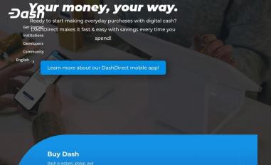 Schermafbeelding van dash.org