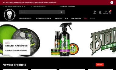 Schermafbeelding van dashatattoo.com