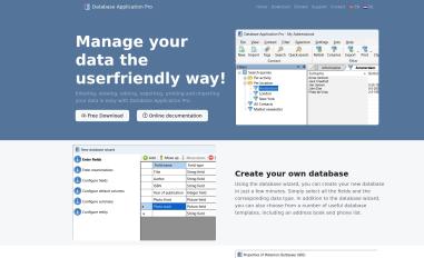 Schermafbeelding van databaseapplicationpro.net