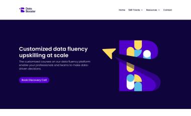 Schermafbeelding van databooster.io