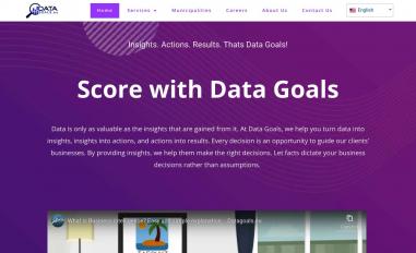 Schermafbeelding van datagoals.eu